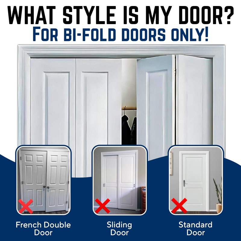 (2- Pack) - Safety Innovations Bi-fold Door Lock - Closet