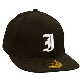 Morefaz Baseball Cap Caps Gotischen Buchstaben A-Z schwarz with Adjustable Strap Snapback Gothic Letters MFAZ Ltd (I)