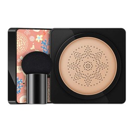 Mushroom Head Air Cushion Foundation CC Cream Water Feeling Flawless BB Cream Moisturising Oil Control, Lightweight and Smoothing Natural Concealer Gifts for Girls (Natural)