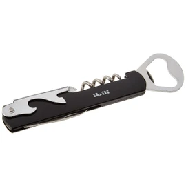 IBILI SACACORCHOS+ABRECHAPAS, Stainless Steel, Silber/schwarz, 20 x 10 x 2 cm
