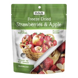 DJ&A Freeze Dried Strawberries & Apple, 25g