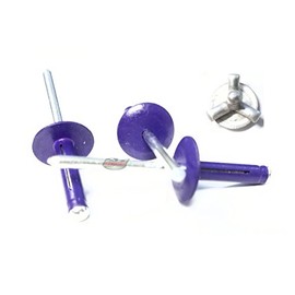 Purple Exploding Pop Rivets 3/16" Tri-Fold Large Head Aluminum Mandrel .040 - .354 Grip Range Fastener