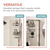 Zenna Home Shower Caddy Hanging Over the Shower Door Organizer,