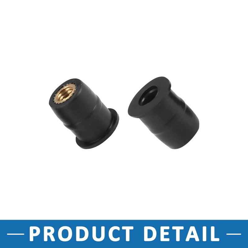 A ABSOPRO Motorcycle Windscreen Screw Silver Tone Black (Set of