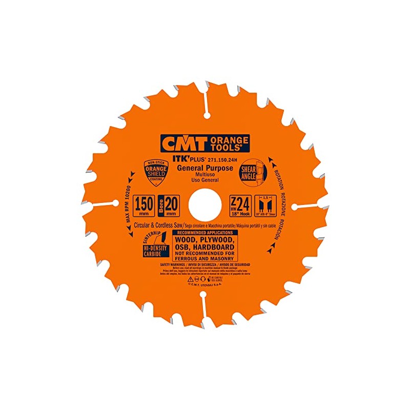 CMT 271.150.24h itk-Plus Circular Blade for Long and Flute Case