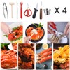 32 PCS Seafood Tools Include Crab Crackers, Seafood Scissors,Oyster Knife,