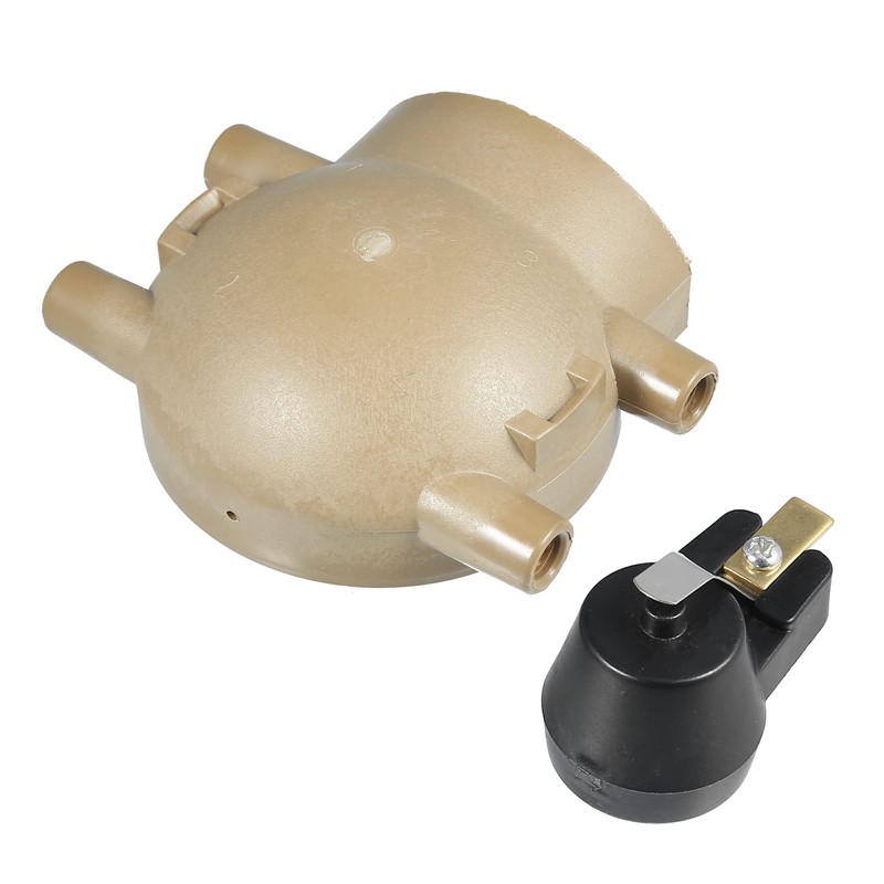X AUTOHAUX Terminal Ignition Distributor Cap with Rotor for Ford
