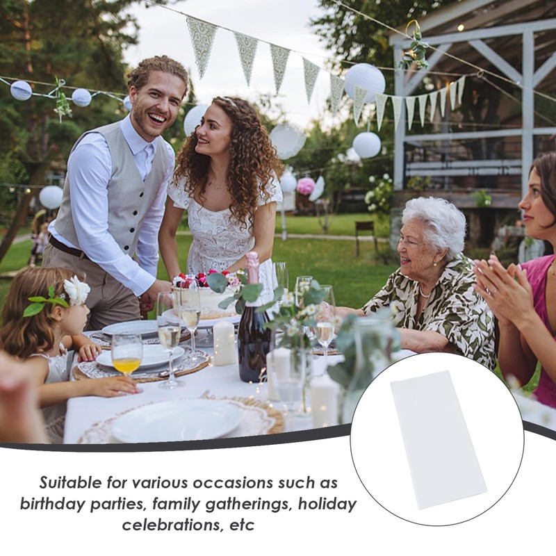 EPCDBBRT 4 Pieces Paper Tablecloth Roll, Birthday Tablecloth, Square Tablecloth,