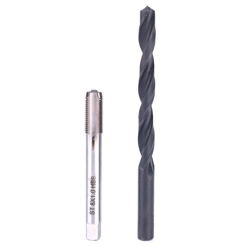 20 Pcs Thread Repair Kit M8x1 Stainless Steel Rethreading Tap