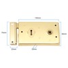Rim Sashlock Electro Brass Surface Mounted Lock 140 x 85mm
