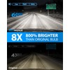 D5S Bulbs, Upgraded 800% Super Bright 30000LM 6000K Cool White,