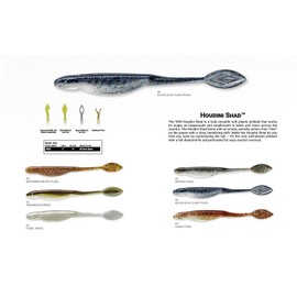 Yum Lures YHDS583 Houdini Shad Fishing Bait, Pearl White, 5"