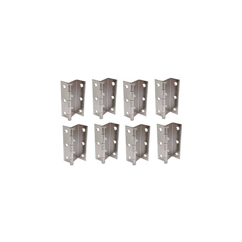 QCAA Three Fold Shutter Hinge, Half Surface for Shutter, Cabinet,