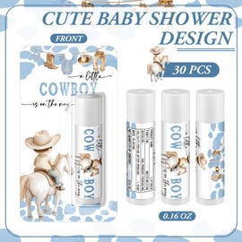 Sacubee 30 Pack a Little Cutie Baby Shower Games Prizes Party Gifts Bulk Lip Balms Favors for Winners Adults Guests Gender Reveal Favors Decorations Baby Shower Souvenirs Gift Bags Stuffers