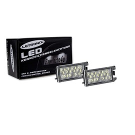 letronix SMD LED License Plate Light Module with E-Mark Compatible with: 500 / Viper / Levante / Grand Cherokee / Compass / Patriot