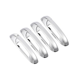 INFINAUTO 4pcs Chrome Plated ABS Exterior Side Door Handle Cover Trim for Dodge for Ram 1500 2500 3500 2002-2008 Silver Tone Outer Door Handle Cover Decoration Stylish Design