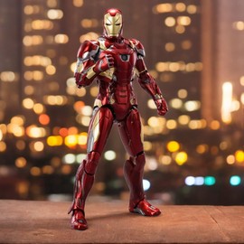 HiPlay ZD Toys Anniversary Series Collectible Figure Full Set: Non-Luminous Version: Iron Hero MK6 (1906-06), 1:10 Scale Miniature Action Figure BFGGTXMK6