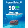 Cordless Robotic Pool Cleaner for Flat Bottom Pools - 90Min