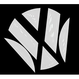 Finest-Folia 3D Emblem Gel Sticker Back, High-Gloss White