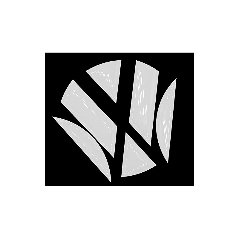 Finest-Folia 3D Emblem Gel Sticker Back, High-Gloss White