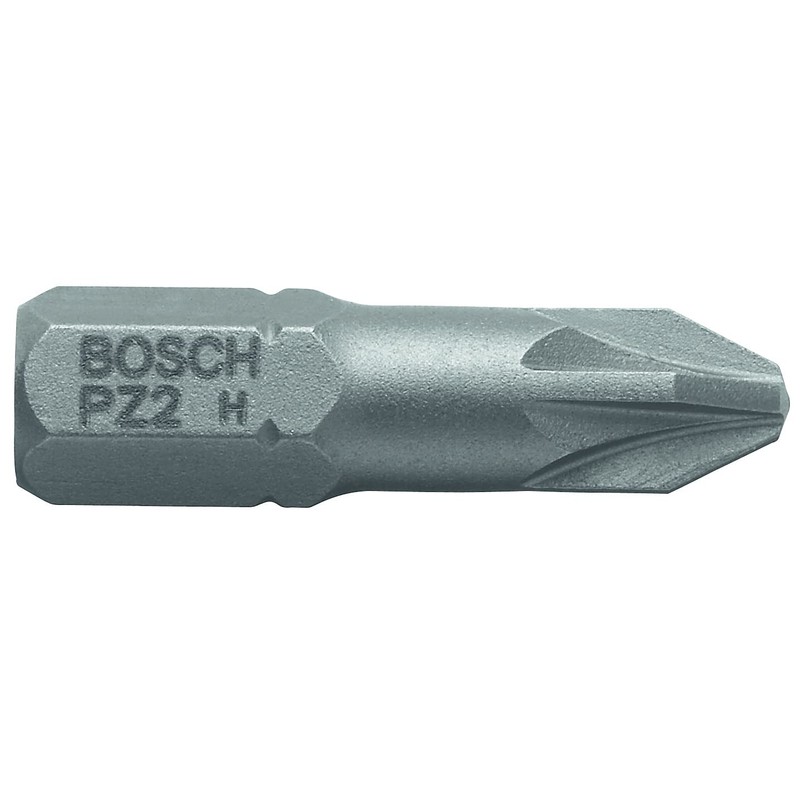 Bosch Professional Bit Extra-Hart für Pozidriv-Kreuzschlitzschrauben (PZ2, Länge: 25 mm,