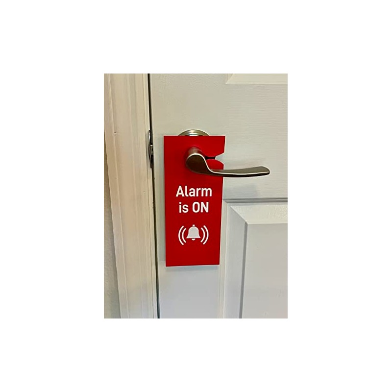 Alarm is ON/OFF Door Hanger for Home and Office (4