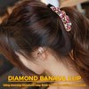 4 Pack Large Elegant Rhinestone Banana Hair Clips for Girls