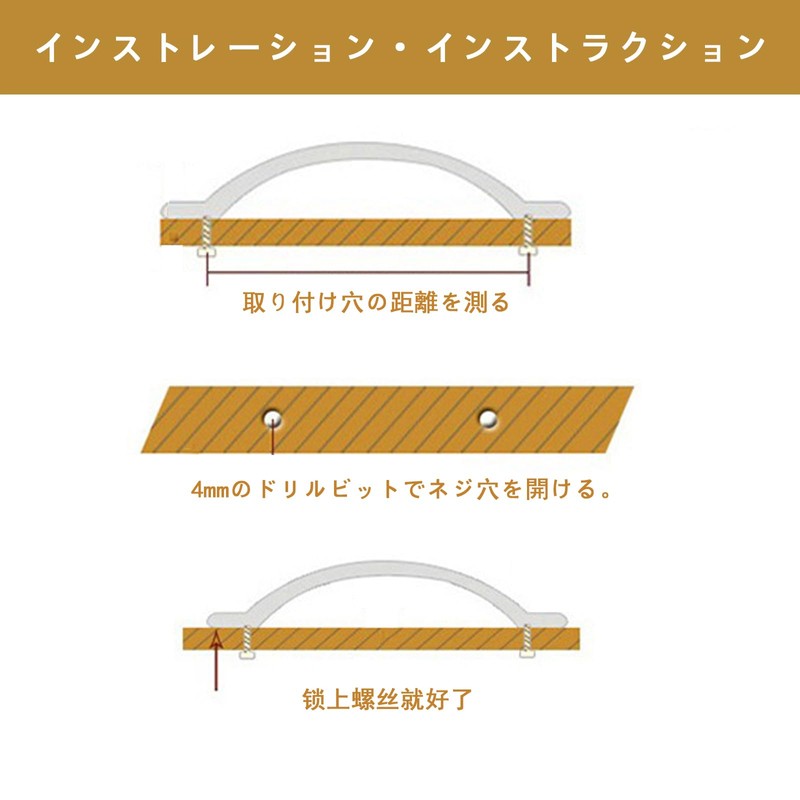 JeeSoarToFar Antique Leather Handle Set, 3 Sizes, Bronze Joints, Suitable