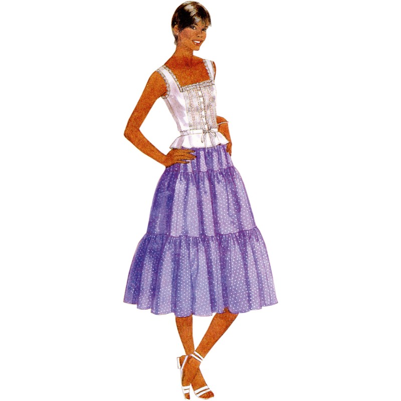 McCall's Sewing Pattern M8306F5 Misses' Top and Skirts by Laura