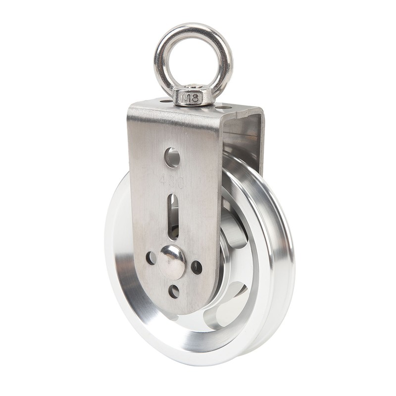 Cable Pulley Wheel Stainless Steel 360 Degree Rotation Traction Wheel