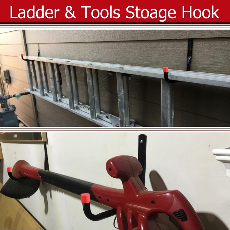 Garage Storage Hooks, 17cm Heavy Duty Wall Hooks for Organizing