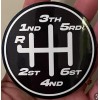 Shift Shift Pattern for 6 Speed Manual Transmission Car Sticker