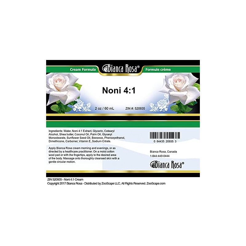 Bianca Rosa Noni 4:1 Cream (2 oz, ZIN: 520935) -
