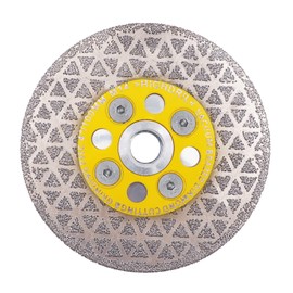HIGHDRIL Diamond Cutting Grinding Disc 105 mm Galvanised Blade for Cutting and Grinding Granite Marble Tile Natural Stones