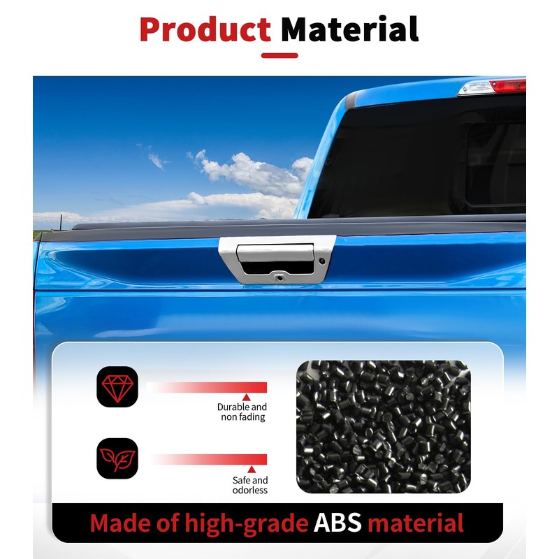 JWWY Tailgate Handle Rear Door Handle Cover Trim Fit for