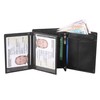 RAS WALLETS Mens RFID Blocking Soft Leather Trifold Purse Credit