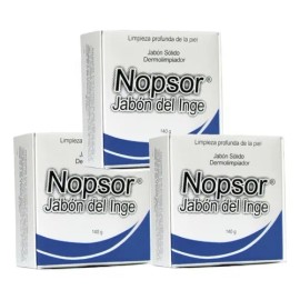 3 Nopsor Jabón Sólido Exfoliante Aux Tx Psoriasis
