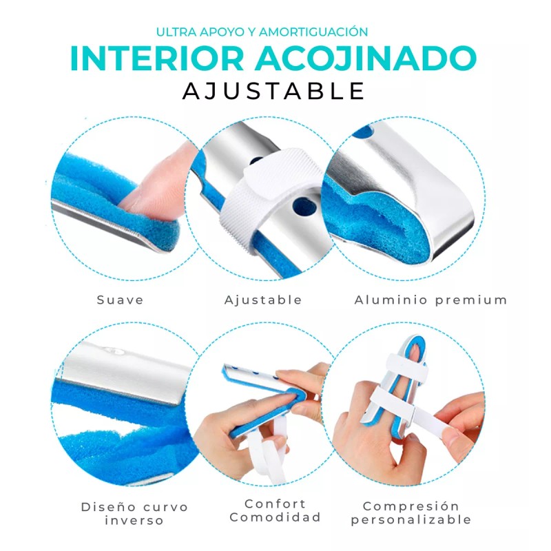 Seven Mine Férula Dedos Tipo Sombrilla [1pza, 3 Tamaños]: Alivio