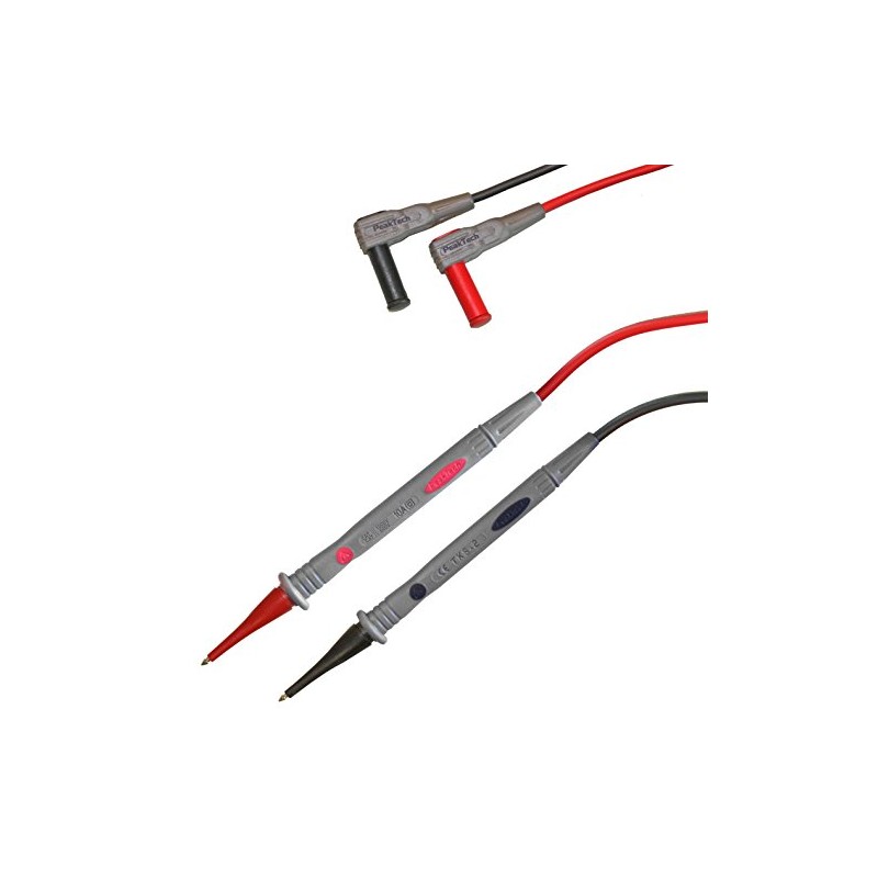 Peak Tech 1 Pair Flexible Multimeter Test Leads 120cm, Safety