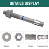 HROMIGRY 1" x 9" Concrete Anchors (5 Pack) 1 inch