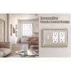 Henne Bery Sunken Pearls Decorative Wall Plate Outlet Cover Satin
