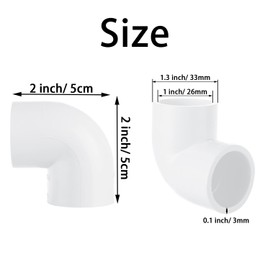 30PCS 3/4 PVC Fittings 90 Degree Elbow 2 Way PVC Pipe Fittings Right Angle Elbow PVCs Adapter Furniture Build Grade PVCs Pipe Adapter Fittings SCH40 Corner Fittings