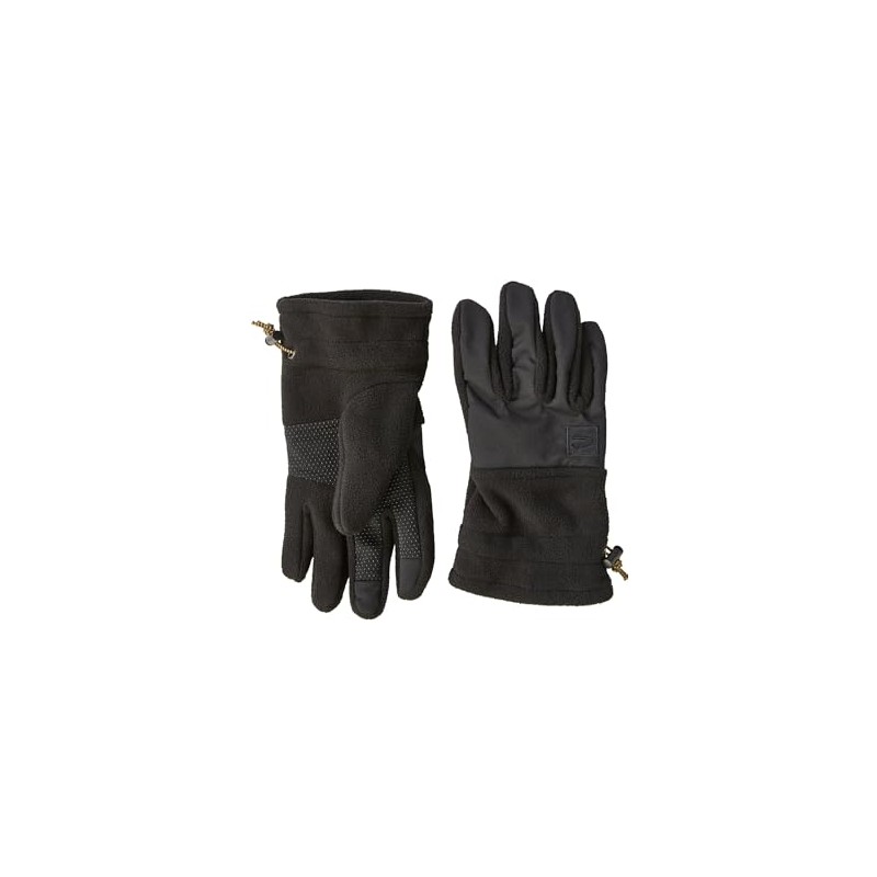 camel active Men's Sporty Fleece Gloves with Touchscreen Function, black
