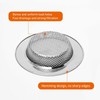 Qinglele 2pcs Kitchen Bathroom Sink Strainer, Stainless Steel Drain Filter,