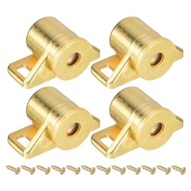 uxcell 4 Set Magnetic Cabinet Door Catch Zinc Alloy Magnet Cabinet Latch Closure Hardware for Kitchen Cupboard Closet Furniture Doors, Gold