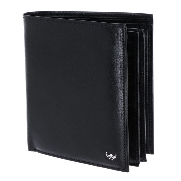 Golden Head Colorado RFID Protect Billfold Coin Wallet Black, black,