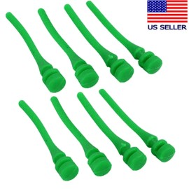 Unbranded/Generic Lot of (8) Rubber Noiseless Fan Mount Rivets Screws Green