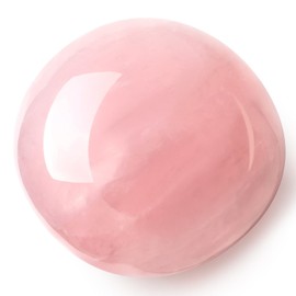 AWARDSEN Rose Quartz Crystal Healing Crystals 1.57-2.0" Large Polished Stones 0.98" Thick Natural Reiki Protection Crystal Spiritual Witchcraft Meditation Stone Energy Balancing Anxiety Crystal