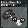 Engine Serpentine Belt Drive Kit Fit for Jeep Liberty KJ