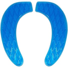 YEQEO Gel Toilet Seat Cushion Washable Toilet Seat Cover,Tank Lid Covers Pads, Gel Toilet Seat Cushion Cover Pad for Bathroom Travelling (Blue)